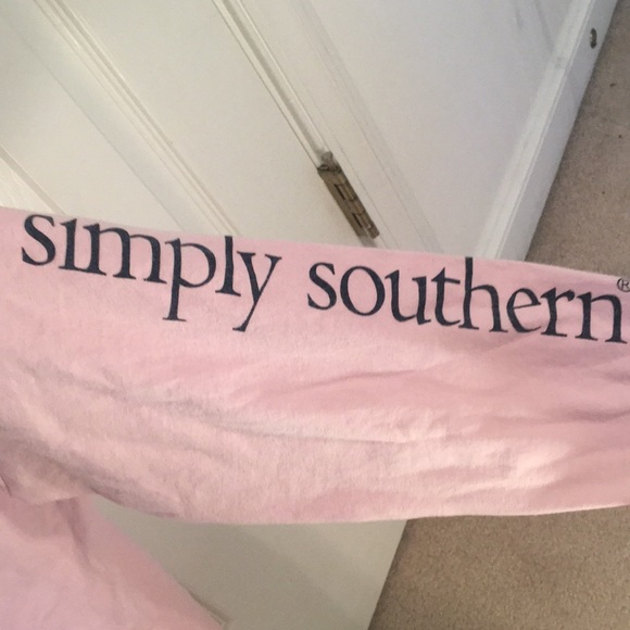 Girls 10-12 simplysouthern pink holiday sweatshirt - Picture 4 of 4